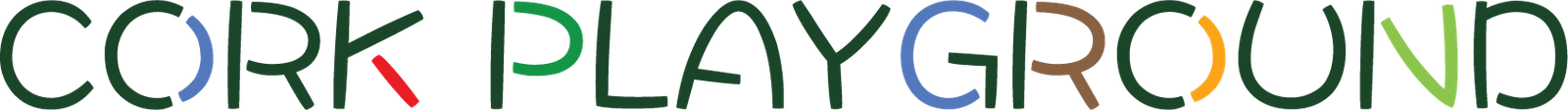 logotipo del parque infantil de corcho